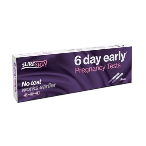 Image of Suresign 6 Day Early Pregnancy Tests, Pack of 2, 99% Accurate