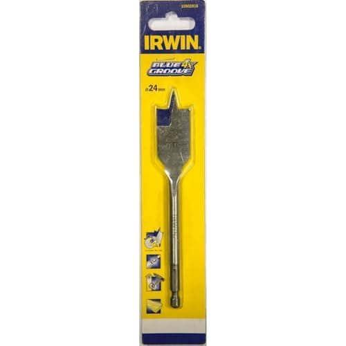 Image of Irwin 10502815 4X Blue Groove Flat Bit, 24mm x 152mm