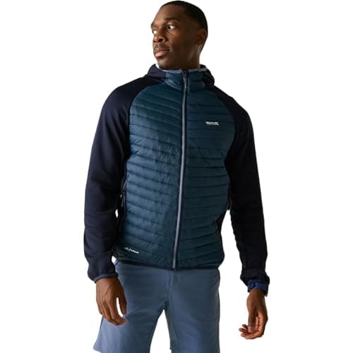Image of Regatta Mens Andreson Hybrid Quilted Jacket Water Repellent Insulated Walking Coat