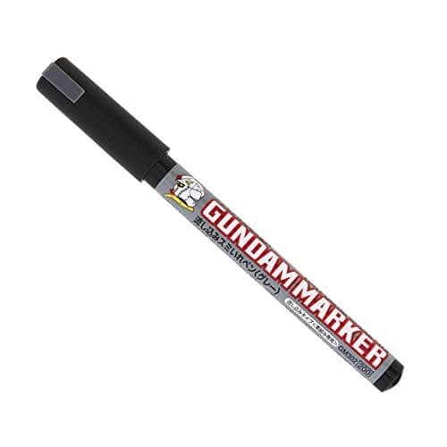 Image of MR.HOBBYミスターホビー GM-302P Gundam Marker, Pour Type, Felt Tip Pens, for Painting Gunpla, Grey, Fine