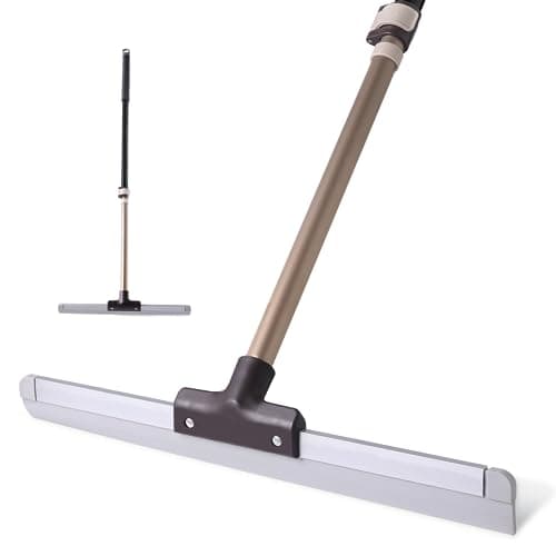 Image of Eyliden Floor Squeegee Heavy Duty, Water Removal Shower Squeegee with 138cm Telescopic Handle, Lightweight Professional Push & Scraper Floor Scraper for Bathroom Hardwood Tile Patio Window
