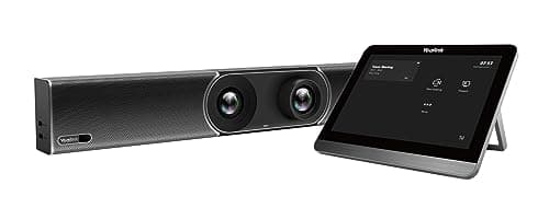 Image of Yealink A30-020 Video Conferencing System for Medium Rooms- MeetingBar A30 Dual Camera Video Bar, CTP18 Touch Controller, Dual Speakers (5W), 8 Mic Array, 10x Hybrid Zoom, Teams & Zoom Certified