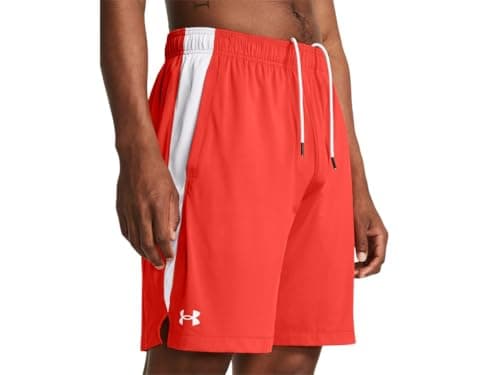 Image of Under Armour - Mens Tech Vent Shorts, Color Dark Orange/White/White (860), Size: X-Large x Tall