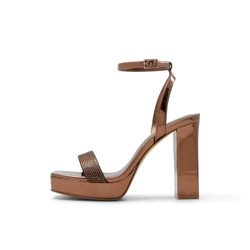 Image of ALDO Women's Diedra Heeled Sandal, Bronze, 5.5 UK