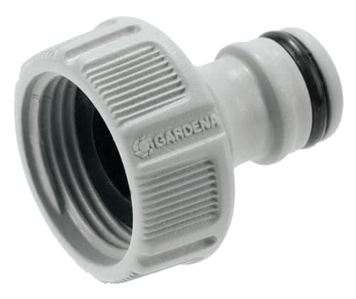 Image of Gardena tap Connector 26.5 mm (G 3/4 inch): Adapter for Connecting a Water Hose, Anti-Splash Technology, Frost-Proof, Original System, Packed Loose (18221-20)