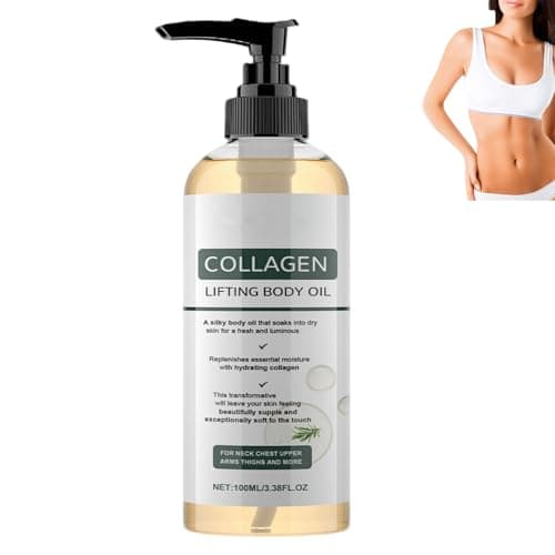 Image of Anti-Cellulite Firming Massage Oil, Collagen Lifting Skin Tightening Body Oil, Moisturizing Anti Aging Silk Body O/il, Hydrating Collagen Oi/l, Lightweight Non-Greasy Silky Hydrating BOD/y Öl (1pcs)