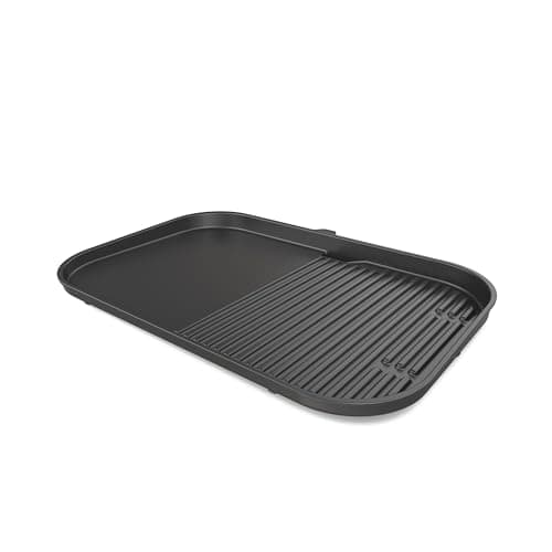 Image of Ninja Woodfire XL Grill & Flat Plate, Non-Stick Combo Flat & Griddle BBQ Plate, Official Accessory, Compatible with Ninja Woodfire XL BBQ Grill OG850 / OG901, Black, XSKOGXLGGCMEU