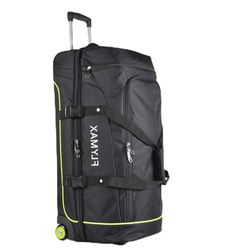 Image of 30" Large Suitcase Wheeled Duffle Bag Travel Holdall on Wheels 90L Lightweight Soft Shell on 2 Wheels Check in Luggage