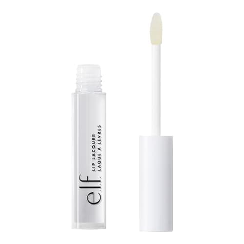 Image of e.l.f. Lip Lacquer, Nourishing, Non-Sticky Ultra-Shine Lip Gloss With Sheer Color, Infused With Vitamins A & E, Vegan & Cruelty-Free, Clear