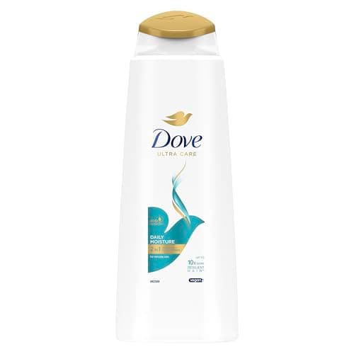 Image of Dove Nutritive Solutions Daily Moisture 2 in 1 Shampoo + Conditioner shampoo and conditioner that leaves hair silky smooth for dry, damaged hair 400 ml