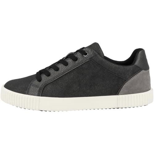 Image of Geox Women's D Blomiee C Trainers, Black Dk Grey, 3 UK