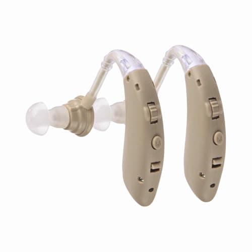 Image of Zingle Hearing Amplifier Aid Rechargeable Digital Personal Sound Amplifier Devices PSAP for Seniors,Behind The Ear,BTE,TV,2-Pack