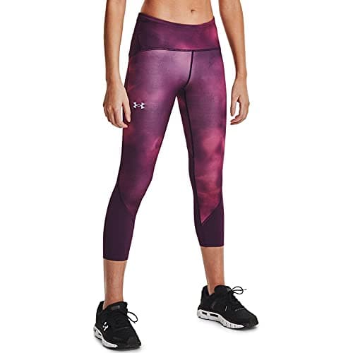 Image of Under Armour Fly Fast HG Printed Crop Tight - Women's Polaris Purple/Polaris Purple/Reflective, L