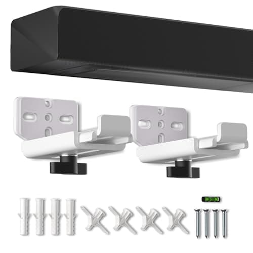 Image of suptek Universal Soundbar Wall Mount Bracket – Adjustable Depth for Dolby Atmos Soundbars – Compatible with Samsung, Vizio, LG, Sony, Bose & More (SBR001HDW)