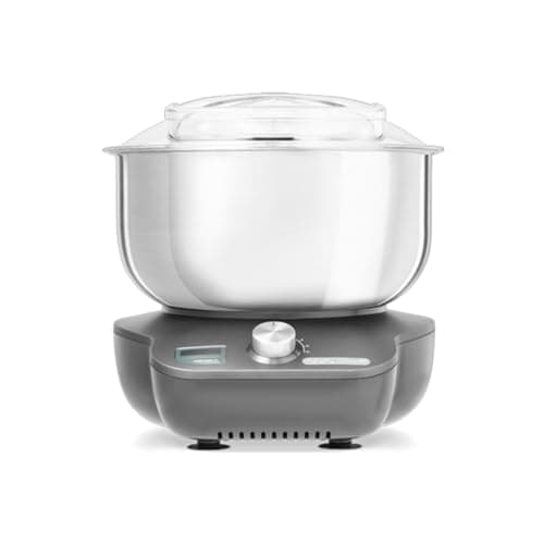 Image of Morphy Richards MixStar Compact Stand Mixer, Dual Rotating Beaters, Whisks & Dough Hooks, Built in Storage, Easy Clean, Dishwasher Safe, Open Top Design, Grey, 400520