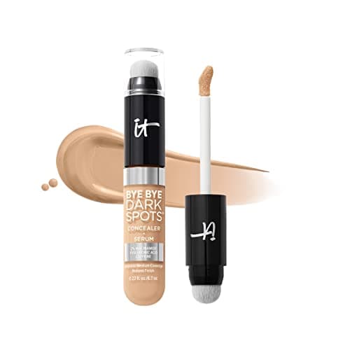 Image of IT Cosmetics, Bye Bye Dark Spots Concealer + Serum, Medium Coverage, Made with Niacinamide, Hyaluronic Acid & Caffeine, Shade: 22 Light Neutral, 6.7 ml