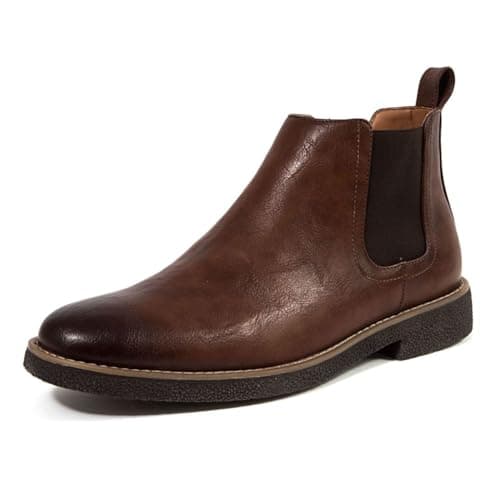 Image of Deer Stags Men's RCKLNDVEGA Rockland Memory Foam Dress Casual Comfort Chelsea Boot Chelsea Boot, Brown, 10.5 UK