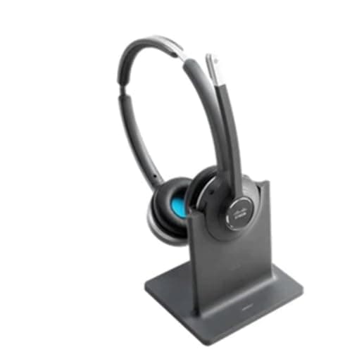 Image of Cisco Headset 561, Wireless Dual On-Ear DECT Headset with Standard Base for US and Canada, Charcoal, 1-Year Limited Liability Warranty (CP-HS-WL-562-S-US=)