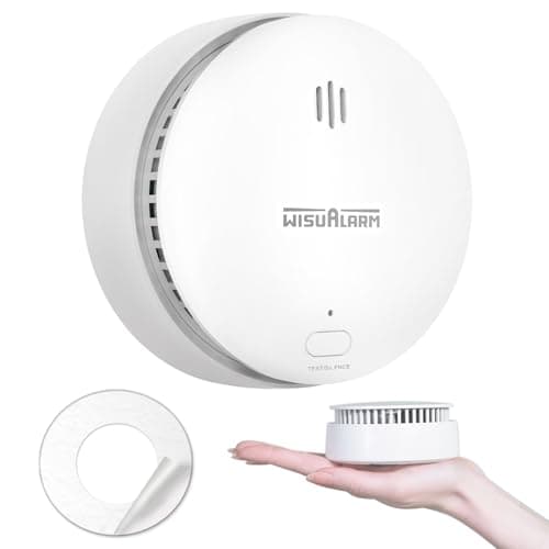 Image of Smoke Alarms for Home, 10-Year Battery, Smoke Alarm, Fire Alarm with Test/Silence Button, Smoke Detector Certificated by TUV Conforms to EN14604 Standard (1pcs)