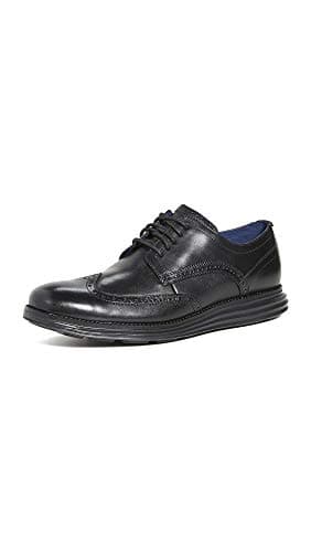 Image of Cole Haan Mens Original Grand Wingtip Oxfords, Black, 10 UK