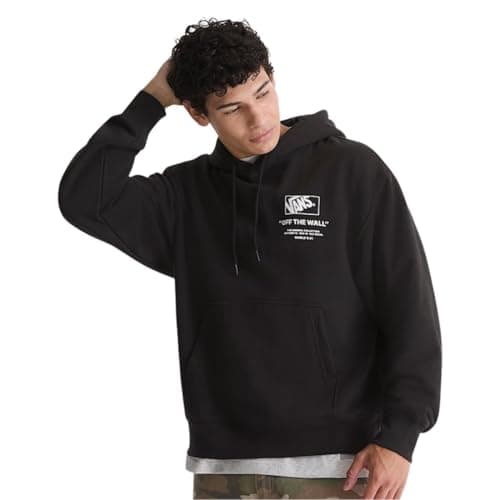 Image of Vans Stacked Hi Pullover, Black/White, L