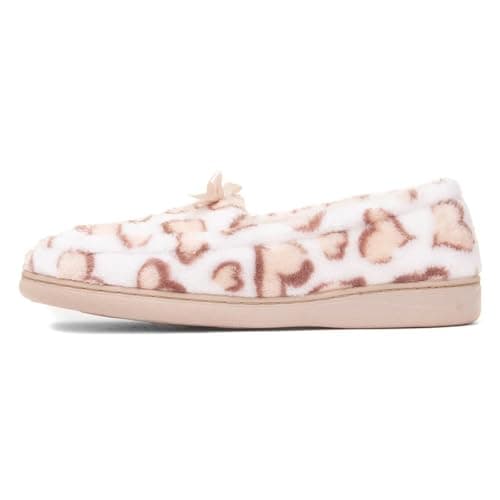 Image of The Slipper Company Womens Cream Moccasin Slipper - Size 7 UK - Off-White