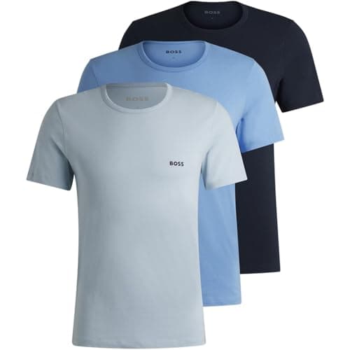Image of BOSS Mens Pack Classic T-Shirt Navy/Blue/Blue M