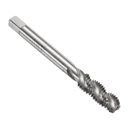 Image of sourcing map Spiral Flute Thread Taps M8 x 1.25 H2 Metric Machine Threading Tap Bit, Uncoated Screw Tapping Repair Tool, M2 High-Speed Steel (HSS)