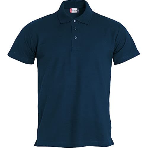 Image of Clique Mens Basic Polo Shirt, 100% Cotton, Dark Navy, XL