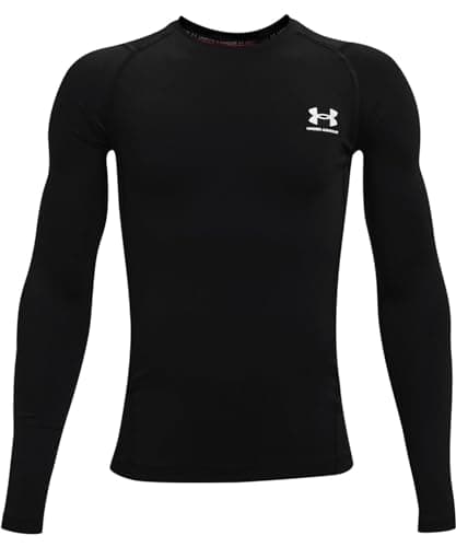 Image of Under Armour Boy's UA HG Armour LS Shirt Black