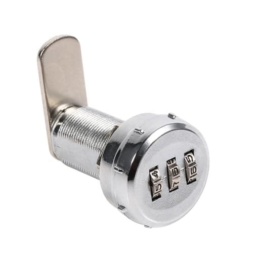 Image of SENECESLI 3 Digit Combination Code Lock, Zinc Alloy Cabinet Coded Lock with 1000 Password Combinations and Tool Free Installation for Cabinets Tool Boxes Drawers Mailboxes School Lockers, (17~23mm