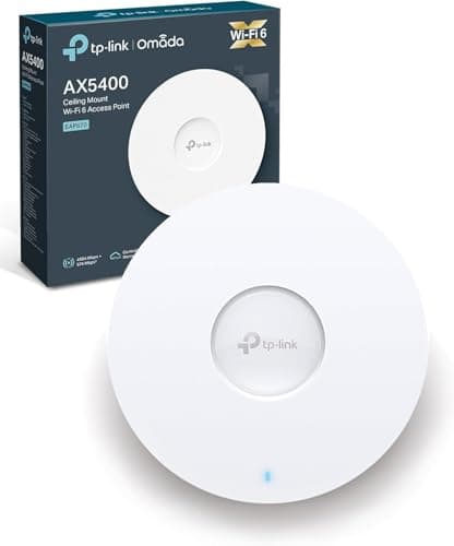 Image of TP-Link EAP670 WiFi 6 Access Point, AX5400 Gigabit Wireless Access Points, Omada Mesh, PoE+ Powered 802.3at PoE+ or DC, Seamless Roaming, Easily Mount to Wall or Ceiling, Centralized Cloud Management