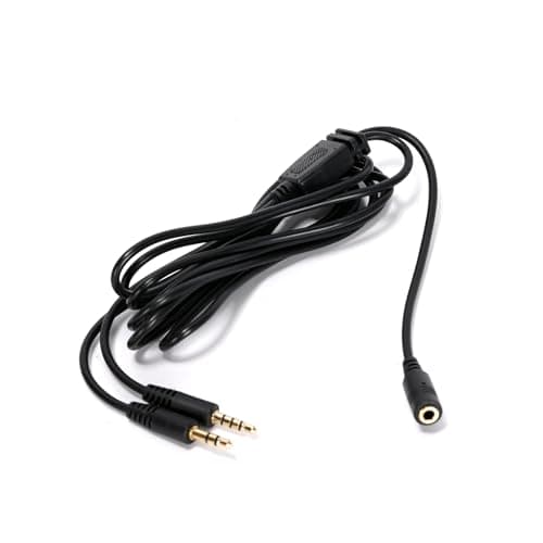 Image of Ruimou 1 Pcs 3.5mm Chat Link Pro Audio Cable (8.8ft) Compatible With Elgato HD60 S/HD60 X/HD60S Plus/HD60 Pro Capture Card (For Nintendo Switch/PS5/PS4/Xbox One/PC)
