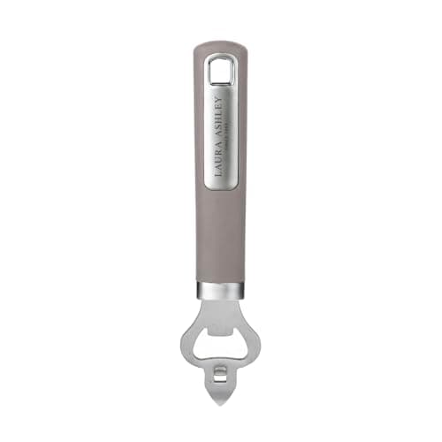 Image of Laura Ashley Stainless Steel Bottle Top Opener with Soft Touch Ergonomic Handle - Durable, Elegant, and Compact Beer Bottle Opener - Ideal for Kitchen, Bar, or as a Gift - Dark Dove Grey