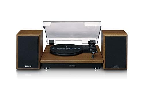 Image of Lenco Record Player LS-100 | Turntable with Bluetooth 5.0 and 2 x 10W RMS Speakers | Wood