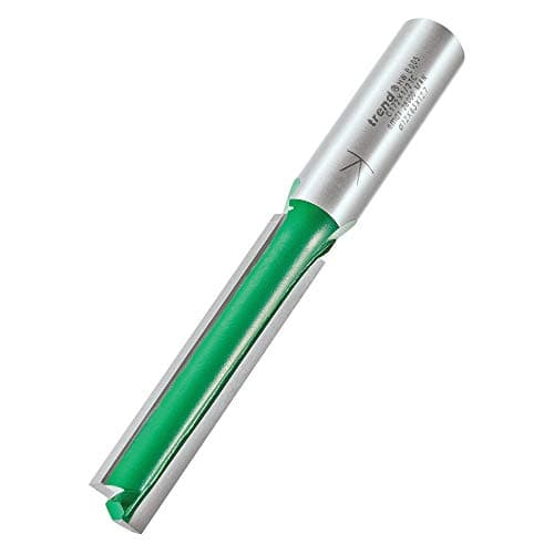 Image of Trend CraftPro Straight Two Flute Router Cutter Bit, 1/2 Inch Shank, 12mm Cut Diameter & 63mm Cut Length, Tungsten Carbide Tipped, C172X1/2TC