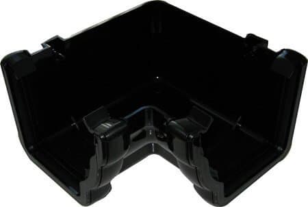 Image of FloPlast Ogee Black 90 Degree Internal Gutter Angle
