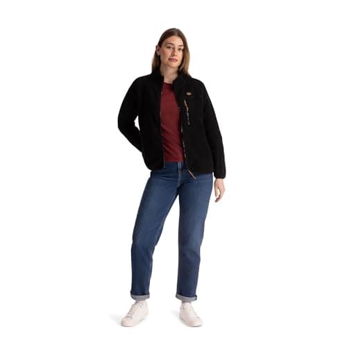 Image of Trespass Womens Fleece Jacket Full Front Zip Leather Trims Airtrap Quake