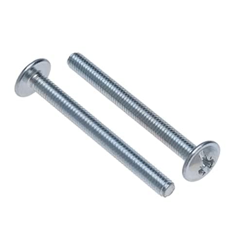 Image of Door Knob Handle Screws M4 30mm (Pack of 25) Furniture Machine Bolts Fixing Knobs Handles Pan Washer Head Zinc Plated for Kitchen Bedroom Drawer Wardrobe Cabinet Dresser Cupboard Closet (4mm x 30mm)