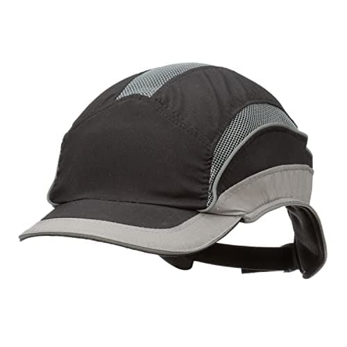 Image of 3M First Base 3 Bump Cap 2031219, Elite, Black/Grey, Reduced Peak, 55mm