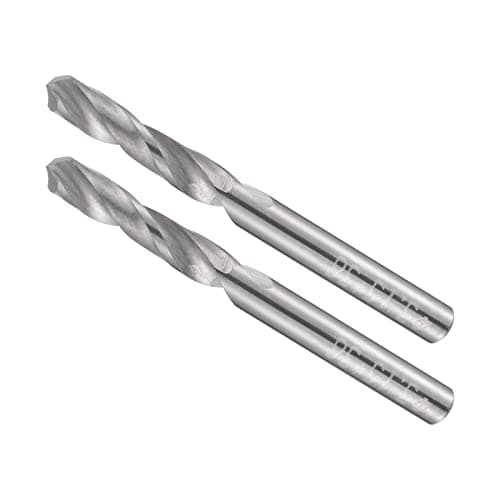 Image of CoCud Solid Carbide Drill Bits, 2.65mm Diameter, K35 Tungsten Carbide Precision Short Length Twist Drill Bits - (Applications: for Stainless Steel Alloy Metal), 2-Pieces