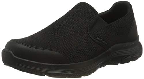 Image of Skechers Men's Flex Advantage 4.0 Tuscan Sneaker, Black Textile Trim, 8 UK