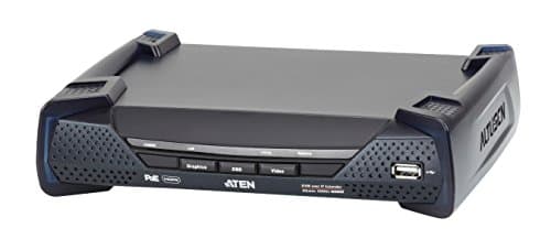 Image of Aten KE8952R 4K USB HDMI IP KVM Extender with PoE Receiver Black