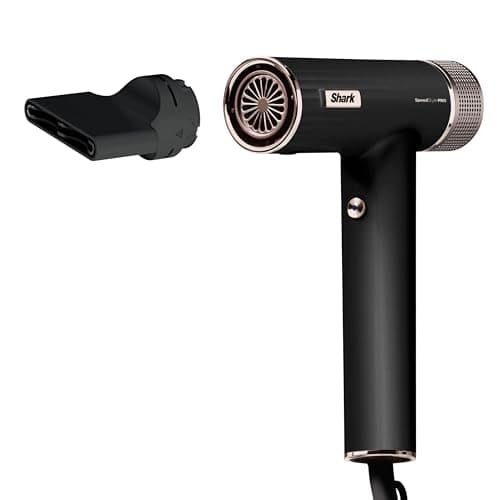 Image of Shark SpeedStyle Pro Hair Dryer with Turbo Concentrator, High Performance High-Velocity Hair Dryer for All Hair Types w/Scalp Shield Technology, Lightweight, No Heat Damage, Black HD701UK