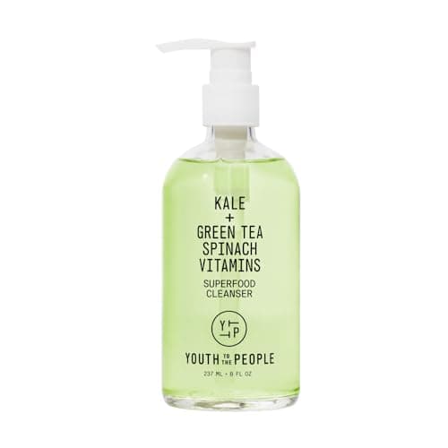 Image of Youth To The People Superfood Cleanser, Enriched with Kale + Green Tea + Spinach, pH-Balanced Face Wash for All Skin Types, Gentle Skin Cleanser & Makeup Remover, 237ml