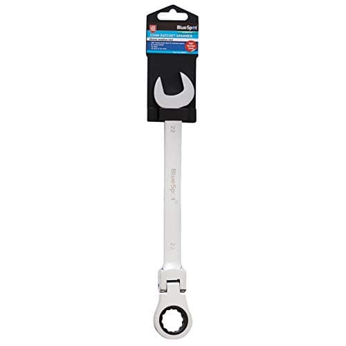 Image of Blue Spot Tools 05119 22mm Chrome Vanadium Ratchet Spanner Flexible Head (180°)