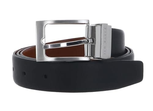 Image of Ted Baker Karmer Reversible Leather Belt W85 Black reversible