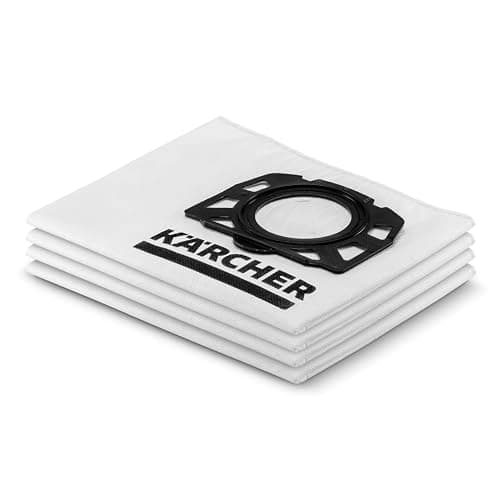 Image of Kärcher Original Fleece Filter Bag KFI 357: 4 pieces, 3-ply, extremely tear-resistant and robust, custom-fit for Kärcher Wet and Dry Vacuum Cleaners and Carper Cleaners, SKU: 2.863-314.0