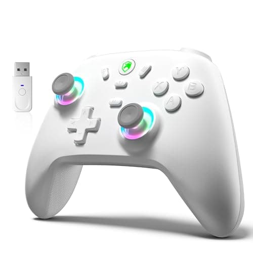 Image of ECHTPower Wireless PC Gaming Controller - Hall Effect Joystick, 2.4G & Wired 1000Hz Polling Rate, 800mAh Battery, Adjustable Turbo/Vibration - for PC/Switch/iOS/Android