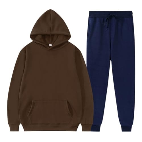Image of Track Suits For Men Uk - Track Suit For Sportswear Men Two Piece Sportswear Suit Running Joggers Sweatpants Hoodies Suit Jogging Bottoms Sports Track Suit Gym Leisure Suit Sports Fitness Track Suits